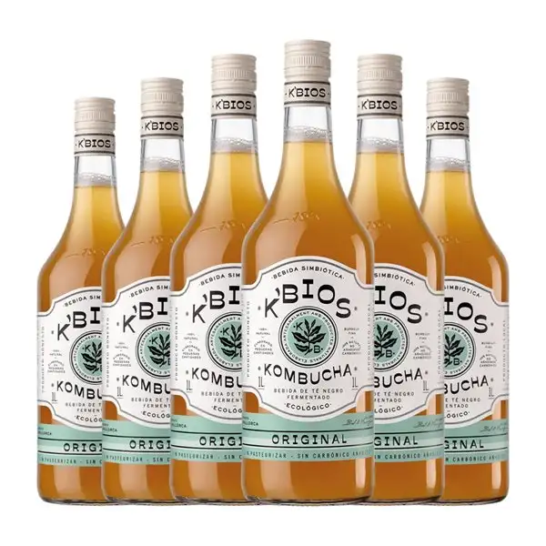 Refrescos K-Bios Original 1 L Kombutxa — Kombucha (Caja de 6 unidades)