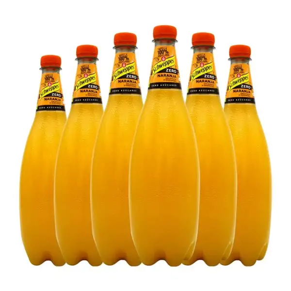 Refrescos Schweppes 1 L Naranja (Caja de 6 unidades)