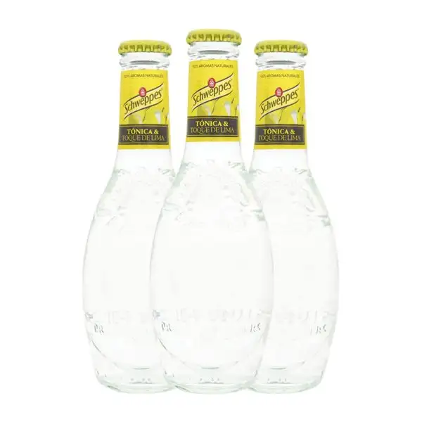 Refrescos Schweppes Botellín 20 cl Lima, Tonic Water — Tónica (Caja de 3 unidades)