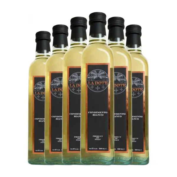 Vinagre Alico. La Dote Bianco — Blanco, Condimento Botella Medium 50 cl (Caja de 6 unidades)