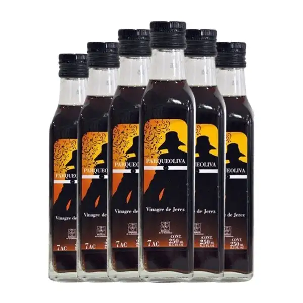 Vinagre Almazaras de la Subbética Parqueoliva Jerez-Xérès-Sherry Botellín 25 cl Vidrio (Caja de 6 unidades)