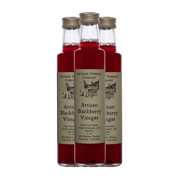 Vinagre Artisan Botellín 25 cl Blackberry — Mora (Caja de 3 unidades)