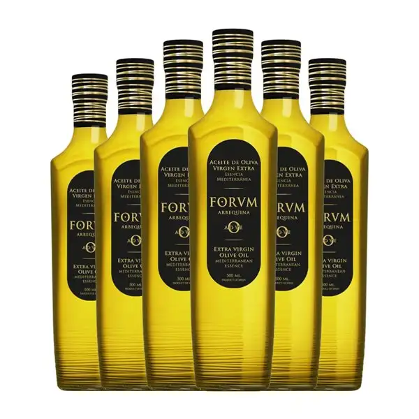 Vinagre Augustus Forum Arbequina Penedès AOVE Virgen Extra Botella Medium 50 cl (Caja de 6 unidades)