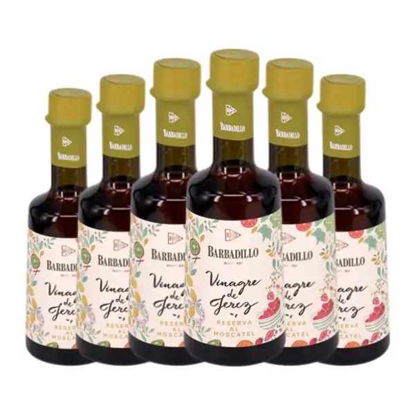 Vinagre Barbadillo Moscatel Jerez-Xérès-Sherry Reserva Botellín 25 cl (Caja de 6 unidades)