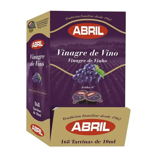 Vinagre Caja de 168 unidades Abril Monodosis 1 cl
