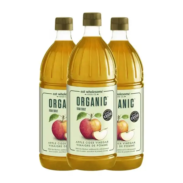Vinagre Eat Wholesome Sin Filtrar Eco — Ecológico 1 L PET Manzana, Cider — Sidra (Caja de 3 unidades)