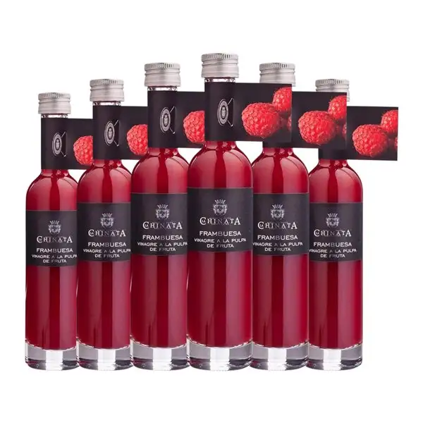 Vinagre La Chinata Botellín Miniatura 10 cl Frambuesa (Caja de 6 unidades)