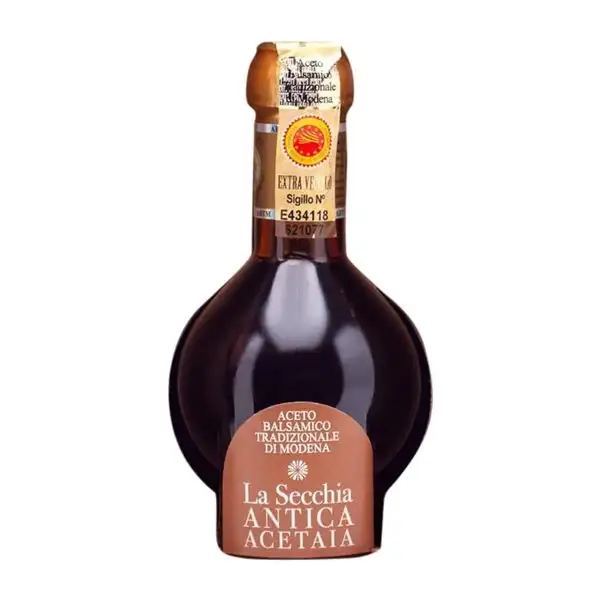 Vinagre La Secchia Modena Balsámico Extra Viejo 25 Años Botellín Miniatura 10 cl