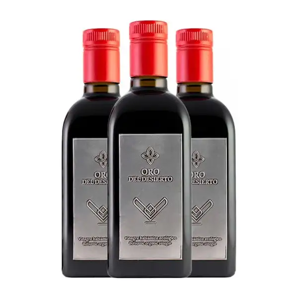 Vinagre Oro del Desierto Balsámico Botella Medium 50 cl (Caja de 3 unidades)