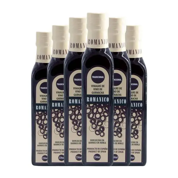 Vinagre Románico Garnacha Botellín 25 cl (Caja de 6 unidades)