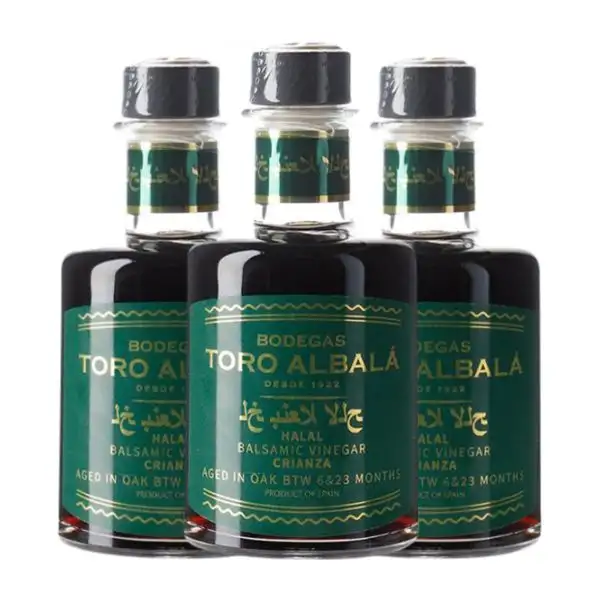 Vinagre Toro Albalá Halal Montilla-Moriles Balsámico Crianza Botellín 20 cl (Caja de 3 unidades)