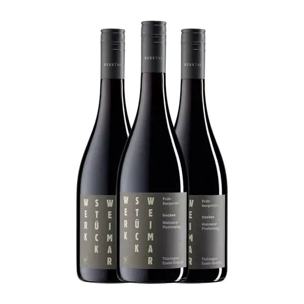 Werkstück Weimar Poetenweg Pinot Negro Trocken — Seco Saale-Unstrut 75 cl Vino Tinto (Caja de 3 unidades)