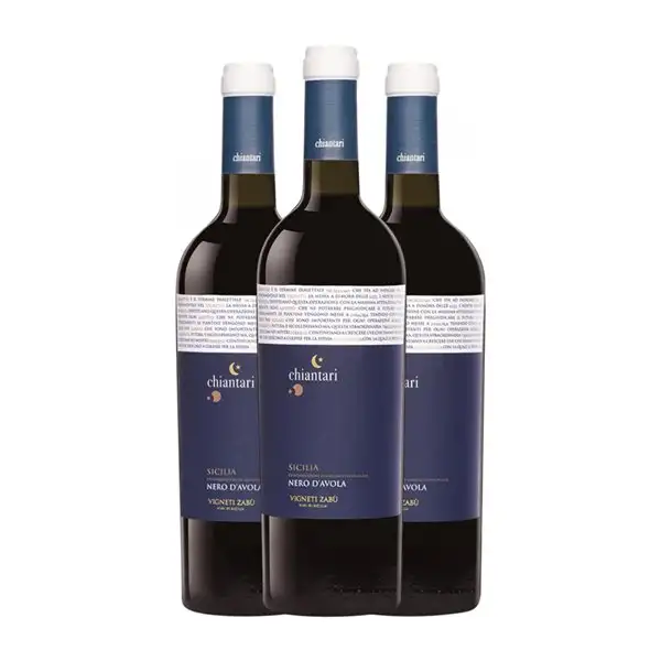 Zabù Chiantari Nero d'Avola Trocken — Seco Sicilia 75 cl Vino Tinto (Caja de 3 unidades)