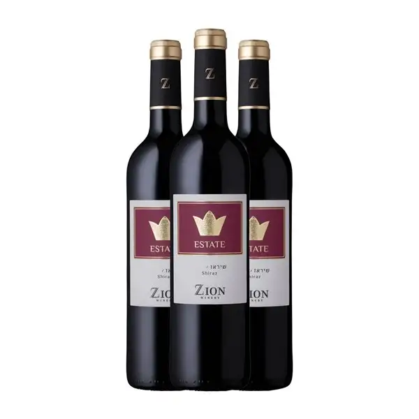 Zion Syrah Galilee Estate Wine — Vino de Finca 75 cl Vino Tinto (Caja de 3 unidades)