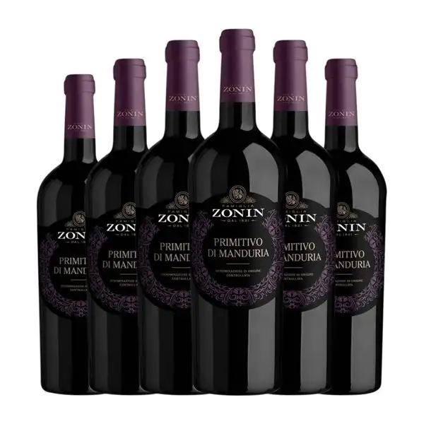 Zonin Primitivo Primitivo di Manduria 75 cl Vino Tinto (Caja de 6 unidades)