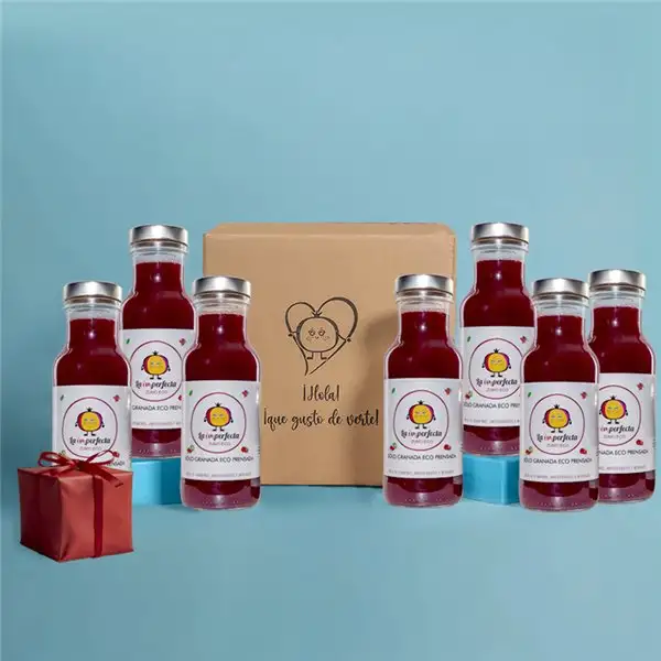 Zumo de granada ecológico: Pack 7 Botellas 785ml + Regalito