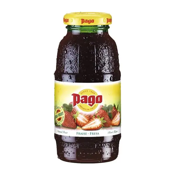 Refrescos Caja de 12 unidades Zumos Pago Botellín 20 cl Fresa