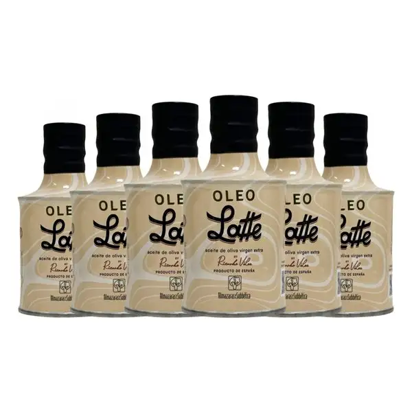 Aceite de Oliva Almazaras de la Subbética Oleo Latte Priego de Córdoba AOVE Virgen Extra Botellín 25 cl (Caja de 6 unidades)
