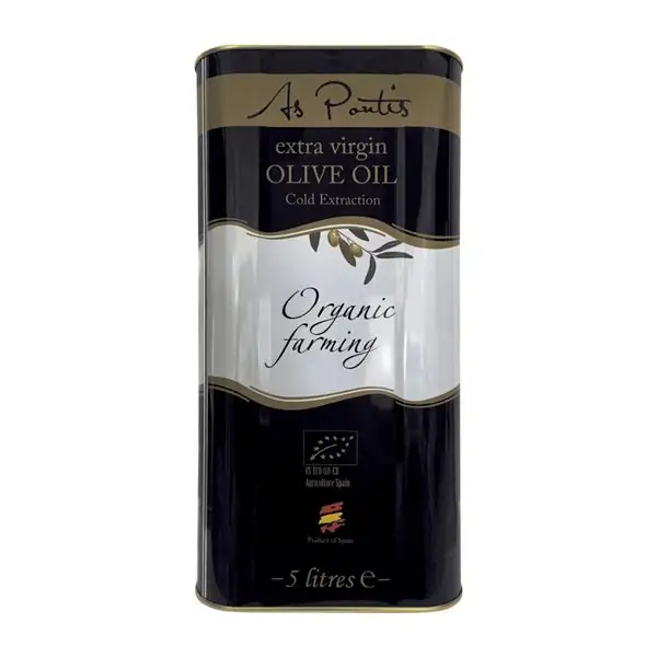 Aceite de Oliva As Pontis Vieiru Manzanilla AOVE Virgen Extra Eco — Ecológico Lata Especial 5 L