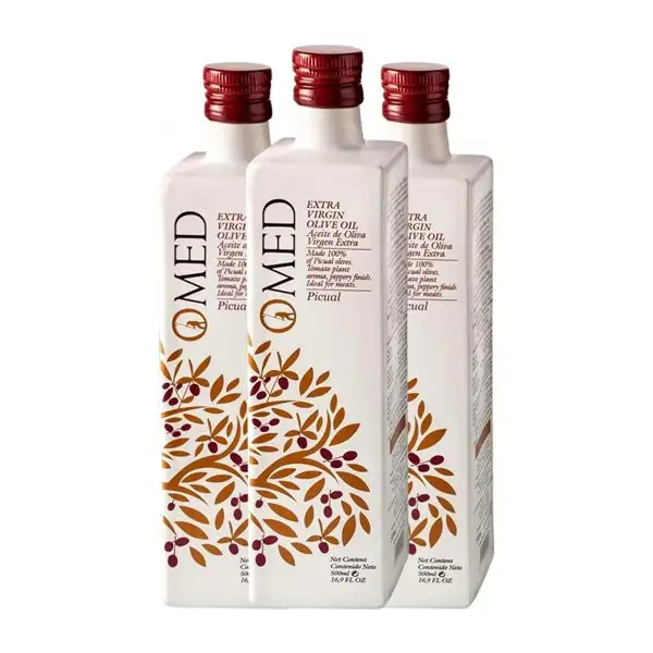 Aceite de Oliva Venchipa O-Med Picual AOVE Virgen Extra Botella Medium 50 cl (Caja de 3 unidades)