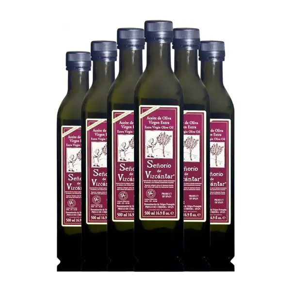 Aceite de Oliva Vizcántar Señorío de Vizcántar Priego de Córdoba Selección, Especial, AOVE Virgen Extra Botella Medium 50 cl (Caja de 6 unidades)