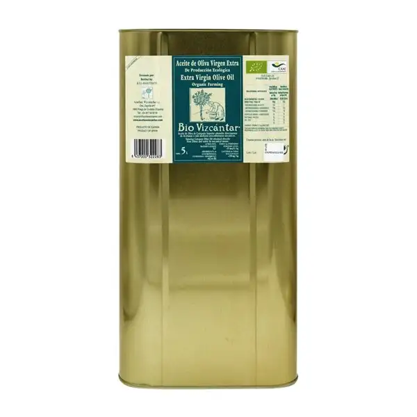 Aceite de Oliva Vizcántar AOVE Virgen Extra Bio — Biológico Lata Especial 5 L