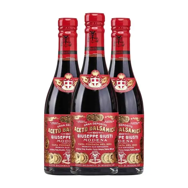 Vinagre Giuseppe Giusti Riccardo Modena Balsámico 12 Años Botellín 25 cl (Caja de 3 unidades)