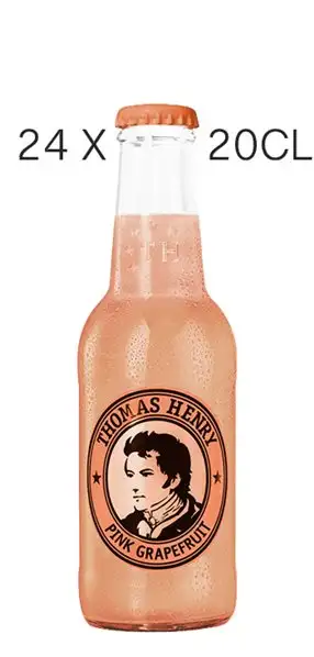 'Caja 24 botellines Pink Grapefruit Thomas Henry 20cl.'