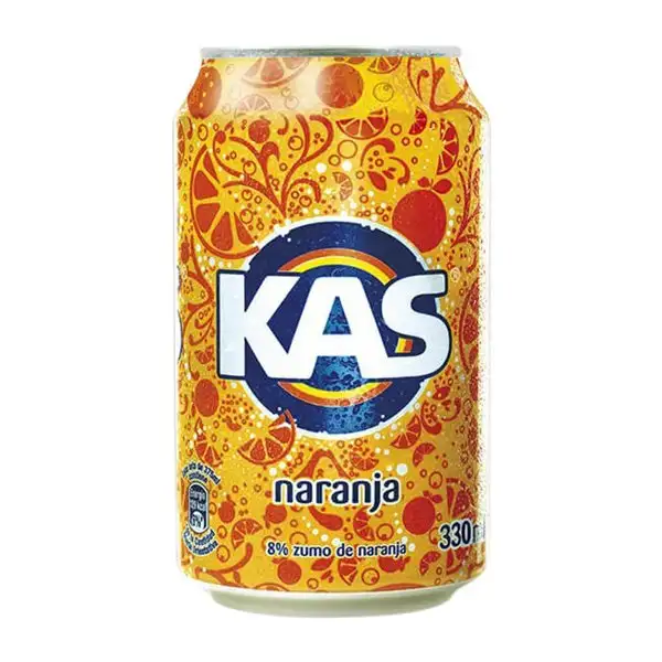 Refrescos Caja de 24 unidades Kas Lata 33 cl Naranja