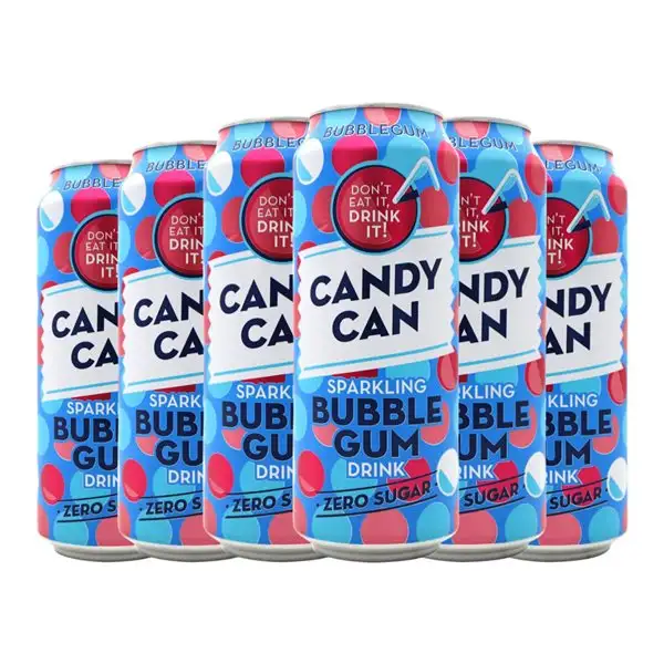Refrescos Candy Can Lata Medium 50 cl Bubble Gum — Chicle (Caja de 6 unidades)