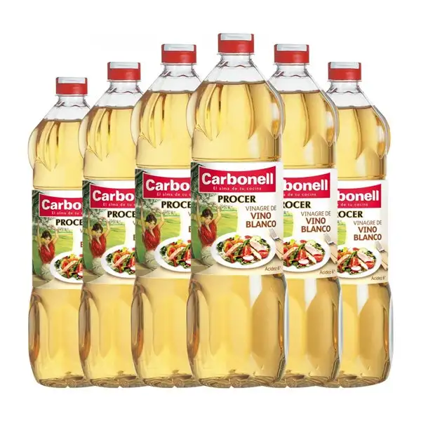 Vinagre Carbonell 1 L PET (Caja de 6 unidades)