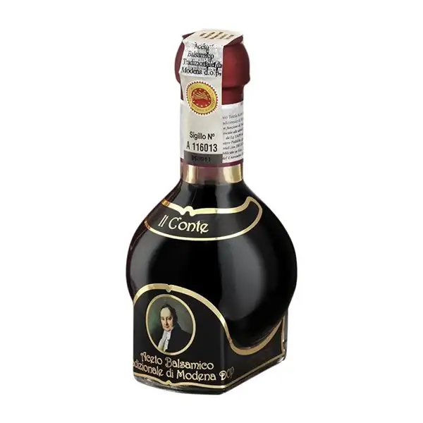 Vinagre Il Conte Modena Balsámico 12 Años Botellín Miniatura 10 cl