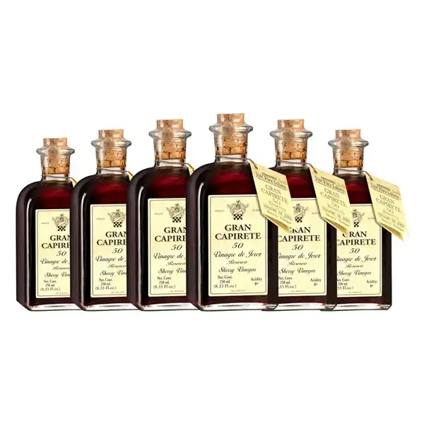 Vinagre Páez Lobato Gran Capirete Jerez-Xérès-Sherry Reserva Botellín 25 cl (Caja de 6 unidades)