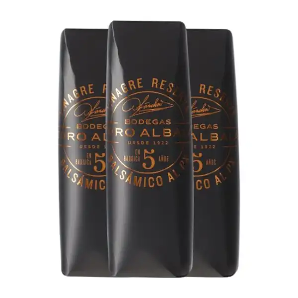 Vinagre Toro Albalá PX Pedro Ximénez Montilla-Moriles Balsámico 5 Años Botellín 25 cl (Caja de 3 unidades)