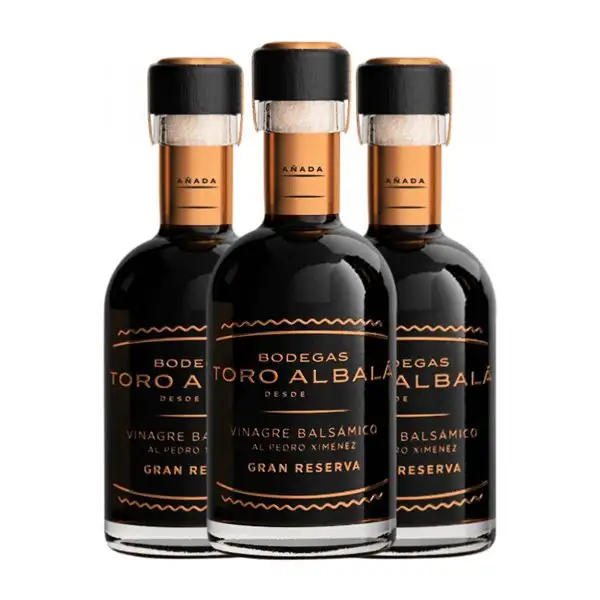 Vinagre Toro Albalá PX Pedro Ximénez Montilla-Moriles Balsámico Gran Reserva Botellín 20 cl (Caja de 3 unidades)