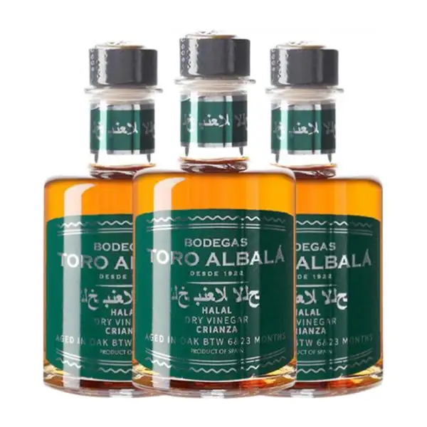 Vinagre Toro Albalá Halal Seco Montilla-Moriles Crianza Eco — Ecológico Botellín 20 cl (Caja de 3 unidades)